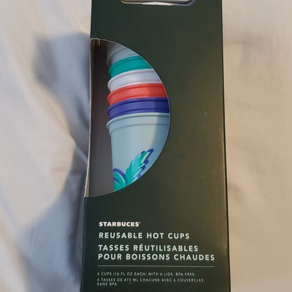 STARBUCKS REUSABLE SUMMER HOT CUPS - Picture 1 of 4